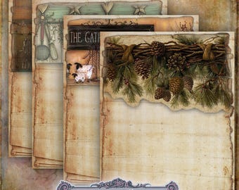 10 Shabby Country Papers