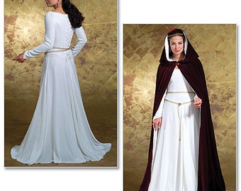 Butterick Sewing Pattern B4377 Floor-Length Cape and Princess Seam Dress