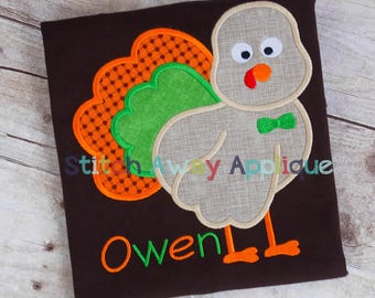 Turkey Boy 5 Machine Applique Design