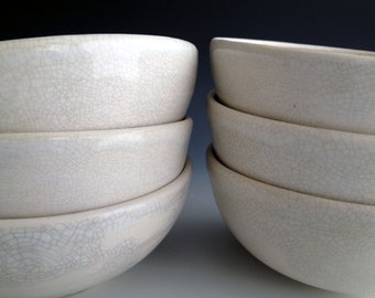 Ready to ship, Handmade soup/cereal bowls, stoneware bowl set,rustic, farm table pottery,custom dinnerware by Leslie Freeman