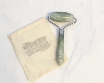 Jade Mini Facial Roller. Facial Massager. Beauty. Facial Care