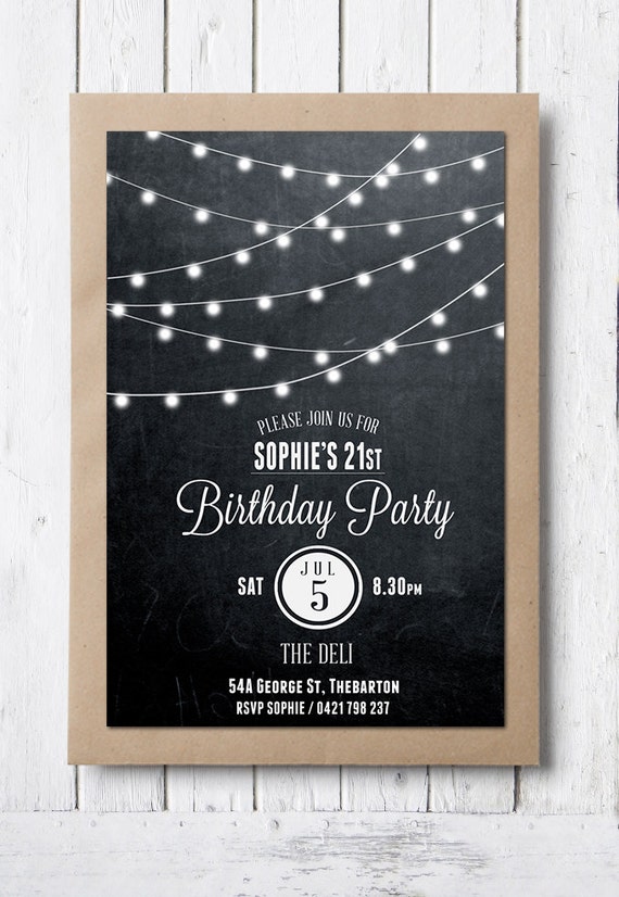 21 bday invites