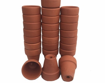 50 - 2.5" x 2.25" Clay Pots - Great for Plants and Crafts