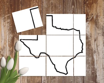 Large Paper Texas Stencil - Hand Drawn DIY Wooden Pallet Metal Texas Sign