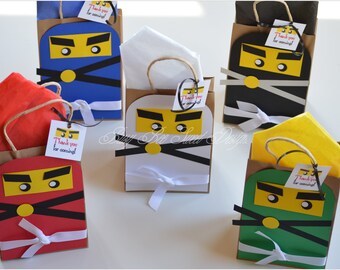Ninjago Favor Bags / Ninjago Birthday Party