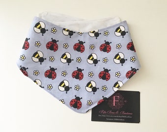 Ladybird bumblebee dog bandana and bows - dog accessories - fashion -neckwear