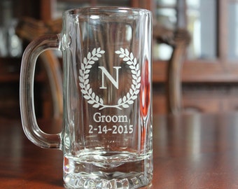 personalized beer mugs beer steins monogrammed groomsman