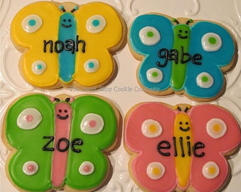 Colorful Butterfly Cookies 2 dozen