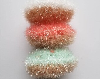 Donut Scrubbie, Dish Scrubbie, STRAPLESS SCRUBBIE, Ready to Ship