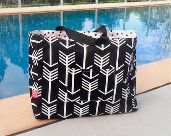 Beach Bag Arrows - Beach Tote - Summer Bag - Summer Tote