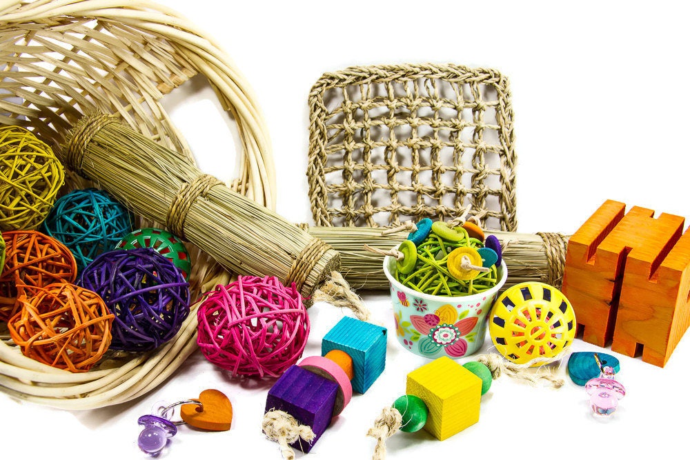 Giant Basket of Bunny Toys Bunny Rabbit Toys Accessories