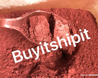 Cosmetic Safe Dark Red Mica 30 grams or 120 Grams (1 oz or 4 oz or 5 gram)