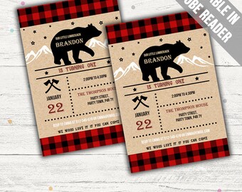 Lumberjack birthday | Etsy