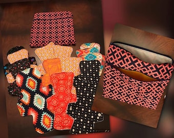 Cloth Menstrual Pads -Fleece Backed **Random Fabric**