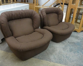 Newly Upholstered Modern Lounge Chairs