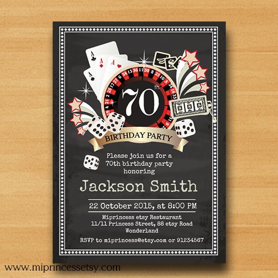 Casino Theme Invitation Card 9