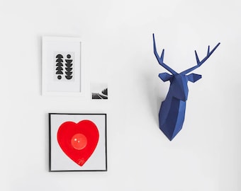 DIY Deer Head Paper Sculpture Kit