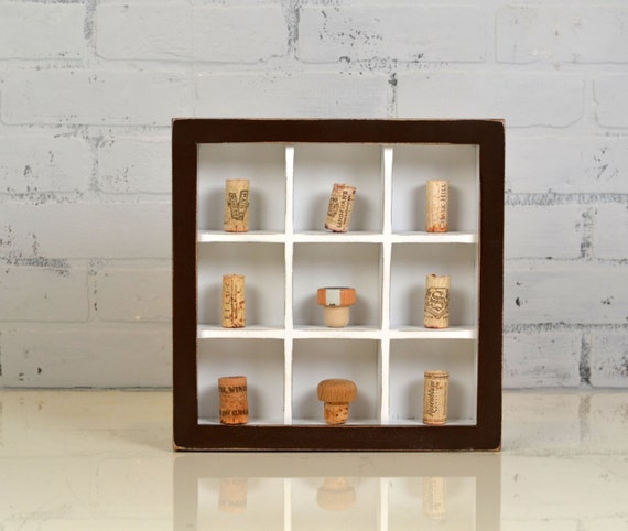 shadow box with small compartments