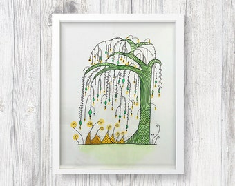 Watercolor Dream Tree