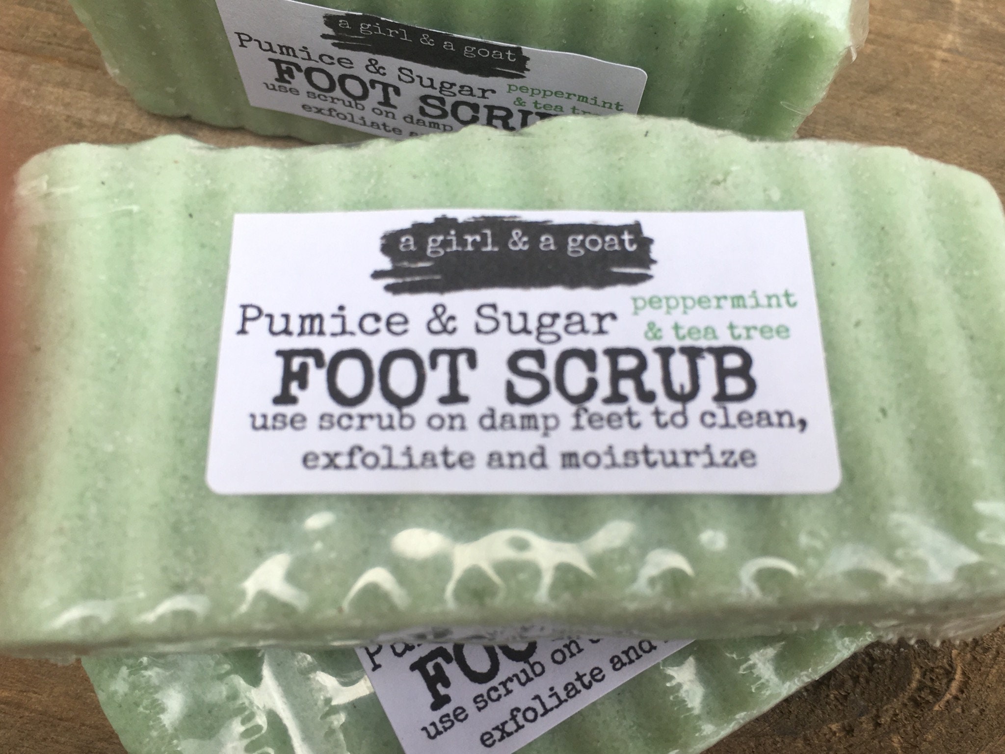 pumice & sugar foot scrub