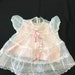 1952 Baby Dress Pink Vintage + 2 under slips Great doll dress