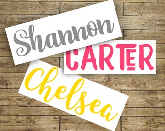 Name Decal - Yeti Cup Decal - Phone Decal - Computer Decal - Water Bottle Decal - Sticker - Wall Art - Home Decor - Personalized Decal