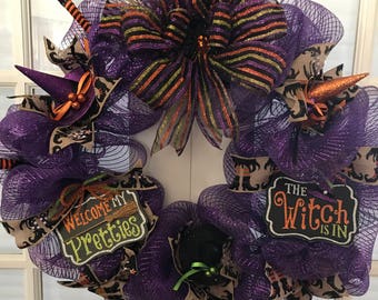 Witch Halloween Wreath