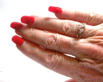 Pink beryl, pink beryl ring, solitaire ring, split shank ring, promise ring, pink peach, s 6 3/4 "Maize"