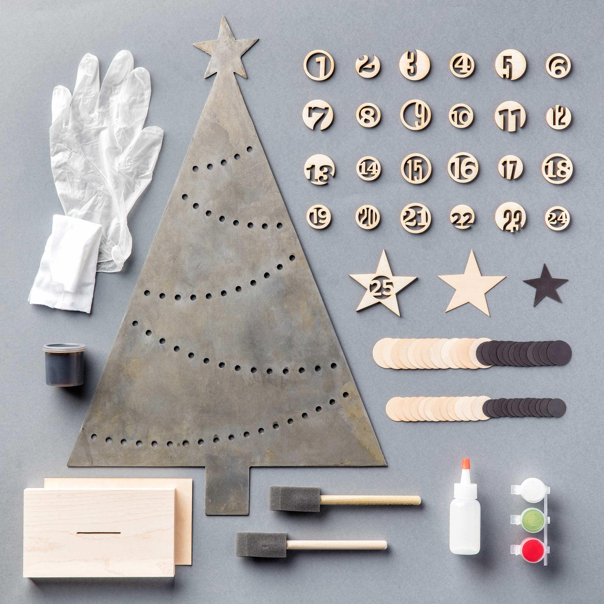 Magnetic Advent Calendar, Metal Christmas Tree, Christmas ...