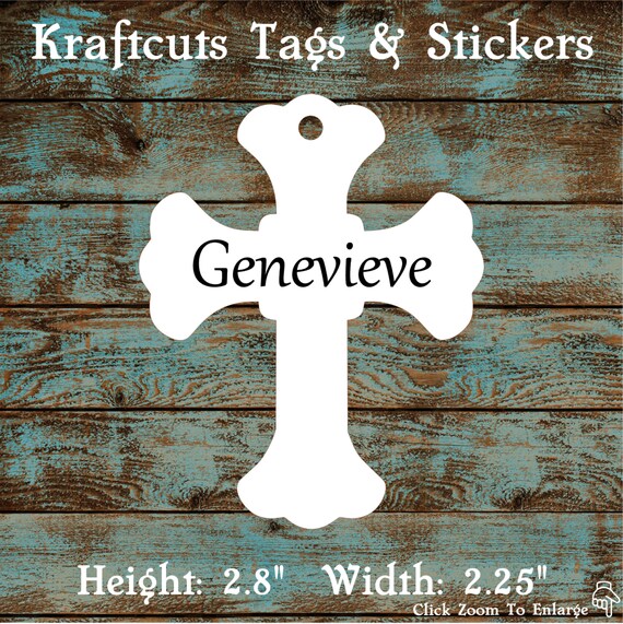 Favor or Gift Tags - God Bless Cross Tags #697 - Quantity: 30 Tags