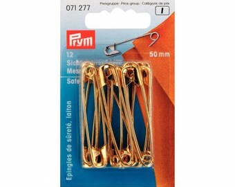 50mm gold safety pins