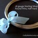 28 gauge Sterling Silver Wire - Round, Half HARD, solid .925 sterling, wire wrapping - SELECT a LENGTH