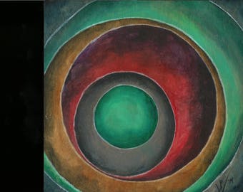 Circles I- Original Watercolor Painting