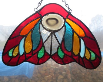 Moth Stained Glass Suncatcher