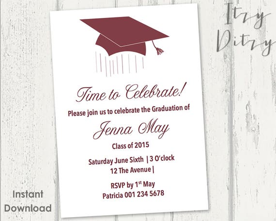 tarjetas de graduacion para imprimir
