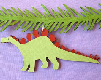 Stegosaurus Christmas tree ornament