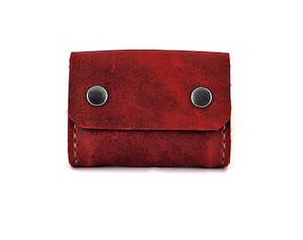 Handmade Leather Card Case, Business Card Case, Business Card Pouch, Card Carrier