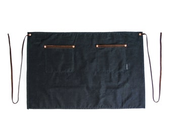 Industry Half Apron - Waxed Denim - Indigo