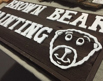 Custom signs and logos. Can duplicate most business cards!