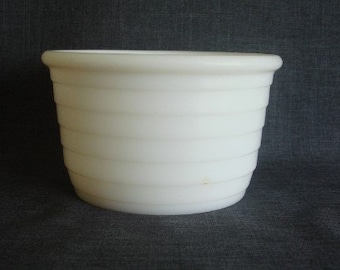 Small Vintage Milk Glass Mixing Bowl, Vintage Milk Glass, Mixing Bowl For Electric Mixer, Milk Glass Bowl