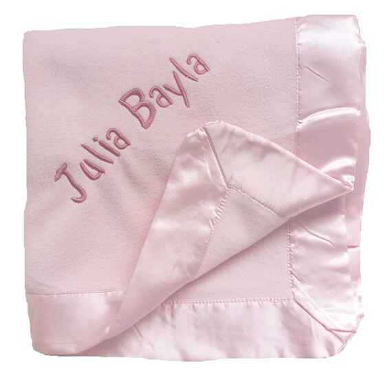 Micro Fleece Baby Blanket – Make it Personal! Embroidery ...