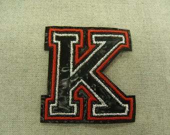 coat-fusible - red and black - pattern K
