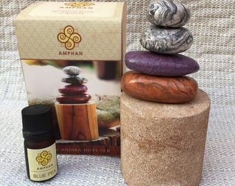 Zen aroma stone with blue pea oil Essensial oil aromatherpy aroma oil aroma diffuser