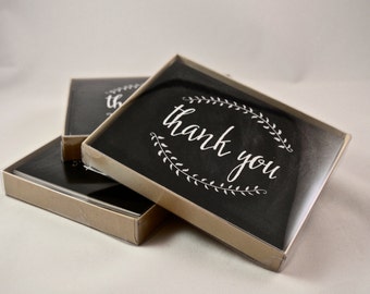 Chalkboard Thank You Cards with Envelopes - Set of 10