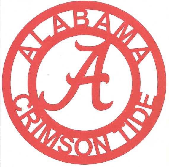 Items similar to Alabama Crimson Tide Sign Metal on Etsy