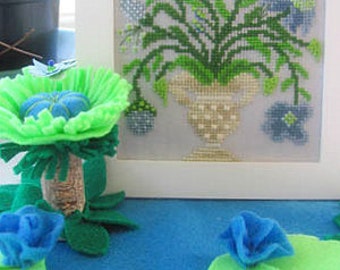 SALE Memorial Day By the Bay Needleart A Little Blue for You Counted Cross Stitch Pattern
