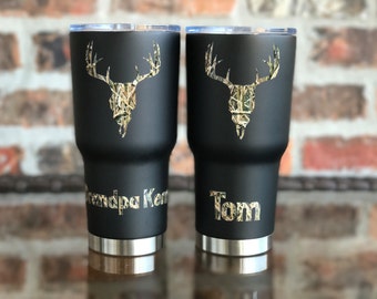 30 ounce RTIC Tumbler / Hunting / Deer Hunter/ Buck / Stainless / Powdercoat / Colored tumbler / Father's Day Gift / Gift for Dad / Christma