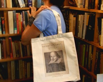 Quote Tote: Shakespeare First Folio Literary BookTote Bag