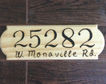 Sunfired Address Sign