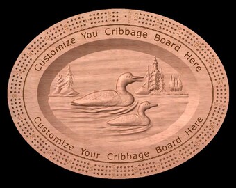 Custom Personalized Cribbage Board